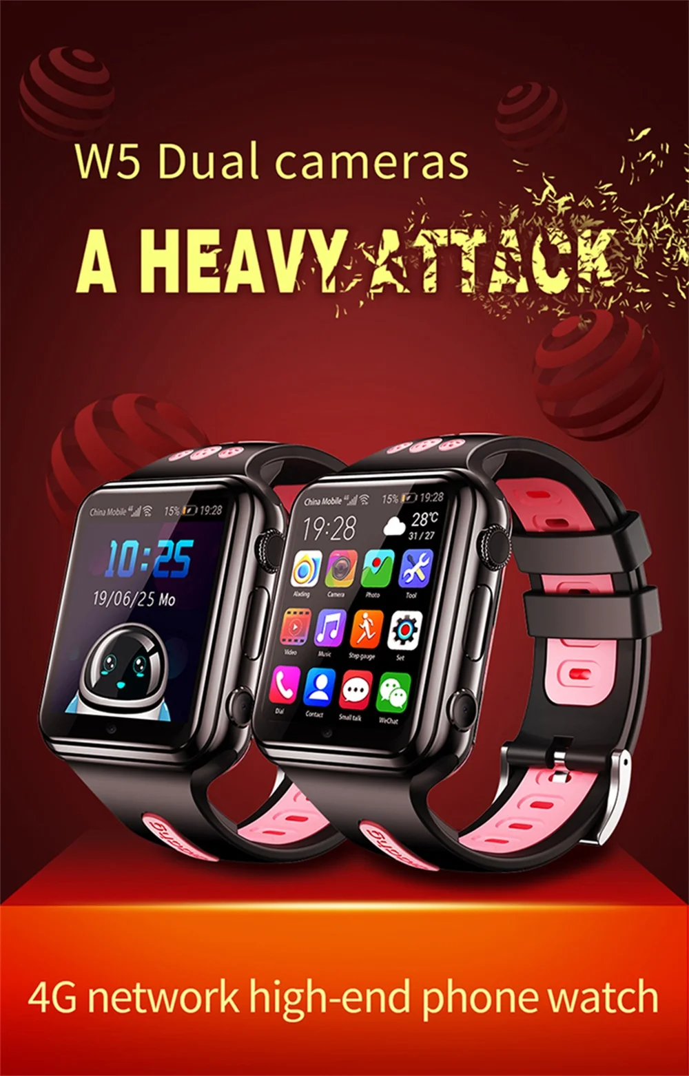 Smart Watch 4G LTE With GPS And Connect WiFi Smart Watch 4G LTE With GPS And Connect WiFi