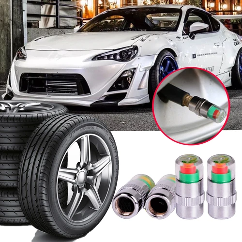 4Pcs Anti-theft Car Tire Pressure Monitor Valve Stem Caps Sensor Indicator 3 Color Eye Alert
4Pcs Anti-theft Car Tire Pressure Monitor Valve Stem Caps Sensor Indicator 3 Color Eye Alert
