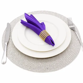 Round Weave Placemat Table Mats Simple Style Dining Napkin Pads Non-Slip Heat Resistant Coaster Cushion Kitchen Party Decoration
Round Weave Placemat Table Mats Simple Style Dining Napkin Pads Non-Slip Heat Resistant Coaster Cushion Kitchen Party Decoration