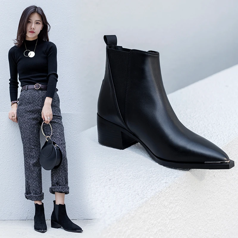 INS HOT Women ankle boots Leather boots Spring and autumn Classic fashion wild boots Europe and America cow leather and suede
INS HOT Women ankle boots Leather boots Spring and autumn Classic fashion wild boots Europe and America cow leather and suede