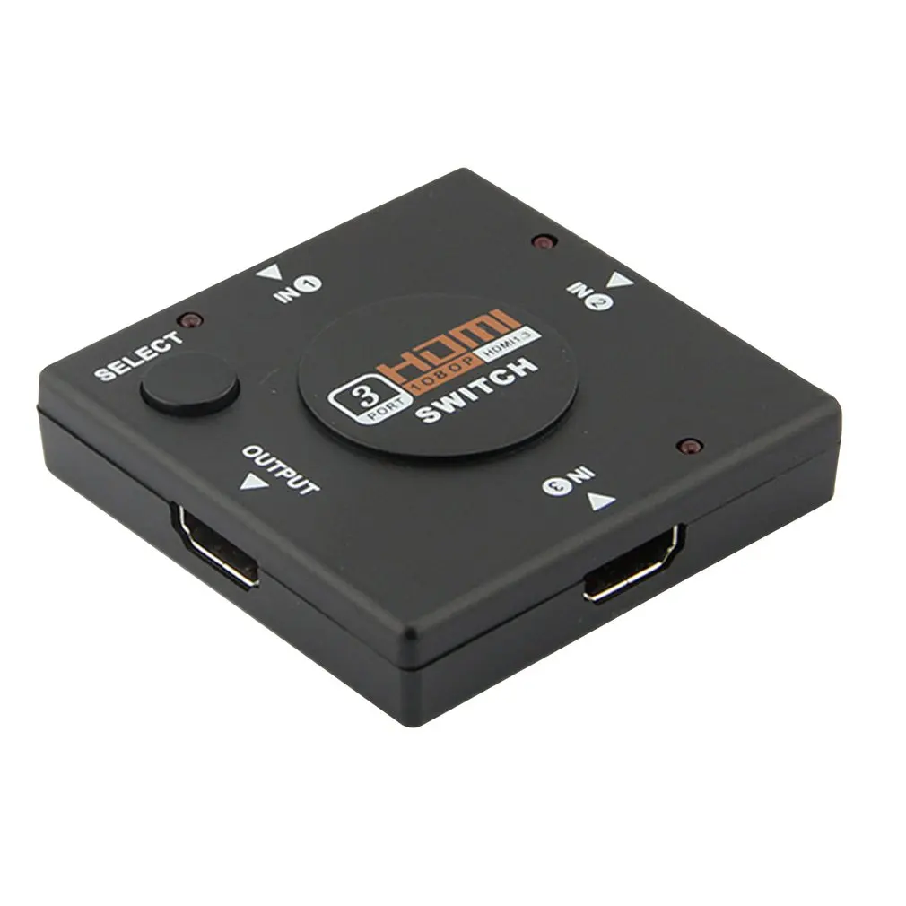 Hdmi Mini Switcher 3 Devices To 1 Tv Switch Box 3 Way Selector 1080P 3 In 1 Out Hdmi Splitter Support 3D
Hdmi Mini Switcher 3 Devices To 1 Tv Switch Box 3 Way Selector 1080P 3 In 1 Out Hdmi Splitter Support 3D