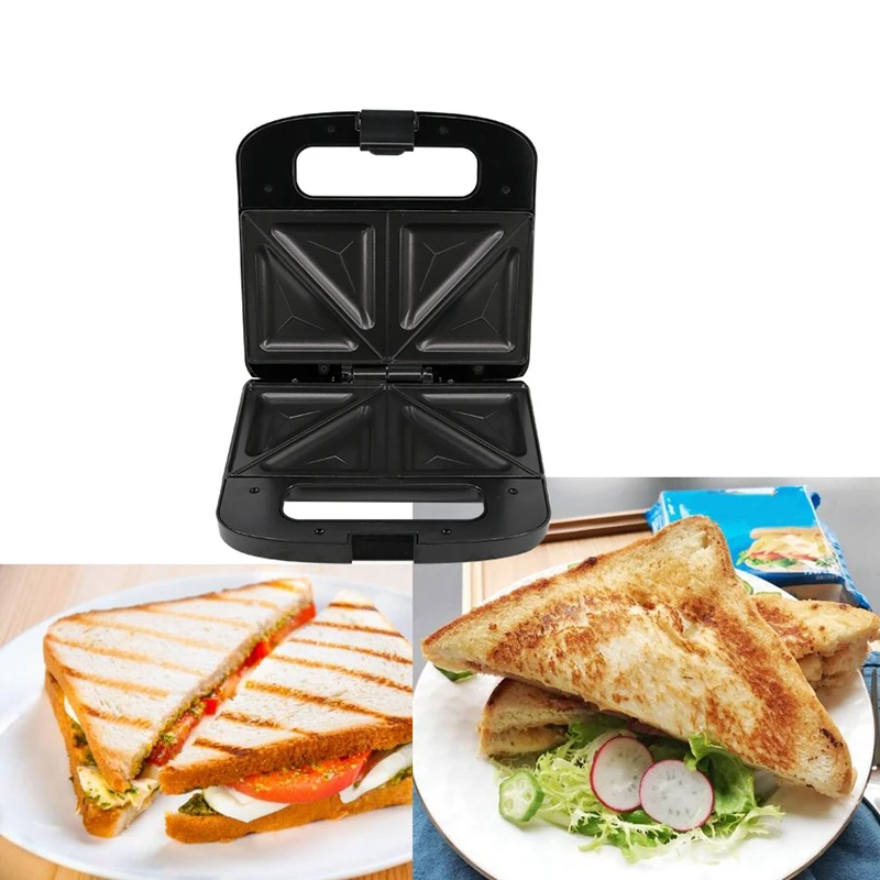 750 Вт бытовой Электрический сэндвич-мейкер автоматическая вафельница для