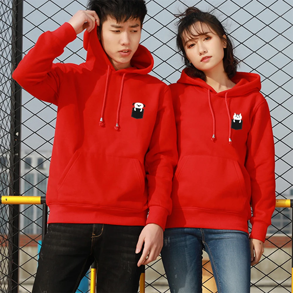 Cute Couple Hoodies Pullover Cat Dog Fake Pocket Print Oversized Sweatshirt Women Men Tracksuit Female Clothing Streetwear
Cute Couple Hoodies Pullover Cat Dog Fake Pocket Print Oversized Sweatshirt Women Men Tracksuit Female Clothing Streetwear