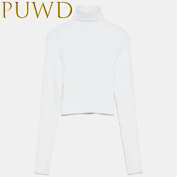 PUWD 2020 Spring new women's fashion high neck knitwear white slim fit sweater can be worn outside or inside (three colors) 
PUWD 2020 Spring new women's fashion high neck knitwear white slim fit sweater can be worn outside or inside (three colors)
