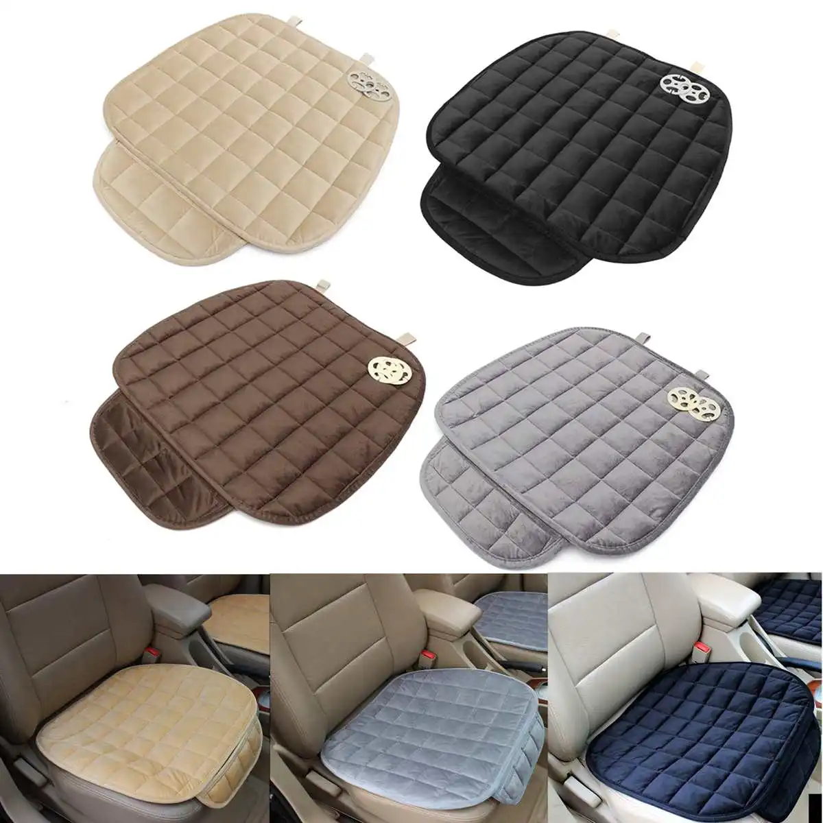 Car Front Rear Seat Cushion Cover Warm Black Seat Cushion Anti-Slip Rear Back Chair Seat Pad For Vehicle Auto Protector
Car Front Rear Seat Cushion Cover Warm Black Seat Cushion Anti-Slip Rear Back Chair Seat Pad For Vehicle Auto Protector