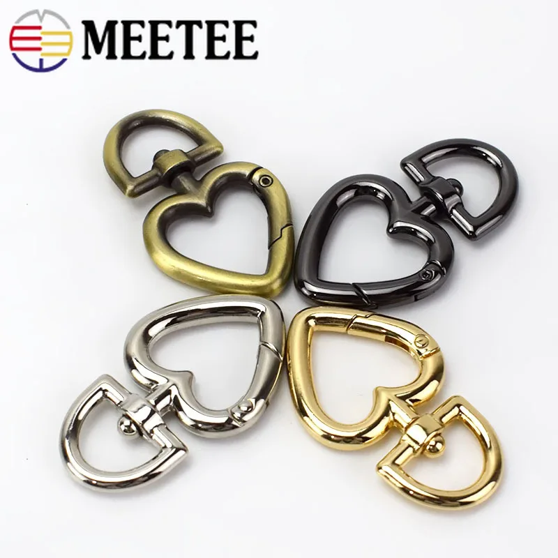 Meetee 4pcs Metal Buckles Keychain Rings Spring Lobster Clasp Swivel Snap Hooks for Bags Belt Chain Hardware Accessory
Meetee 4pcs Metal Buckles Keychain Rings Spring Lobster Clasp Swivel Snap Hooks for Bags Belt Chain Hardware Accessory