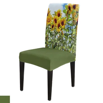 6/8Pcs Sunflower Field Flower Dining Chair Cover Spandex Elastic Chair Slipcover Case Stretch for Wedding Hotel Banquet
6/8Pcs Sunflower Field Flower Dining Chair Cover Spandex Elastic Chair Slipcover Case Stretch for Wedding Hotel Banquet