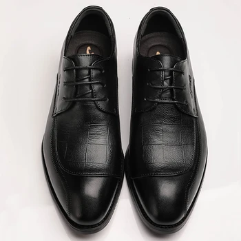 Four Seasons Genuine Leather Men Shoes Pointed Toe Hand-made Casual Flats Men Business Oxfords Leather Shoes Formal Office Shoes
Four Seasons Genuine Leather Men Shoes Pointed Toe Hand-made Casual Flats Men Business Oxfords Leather Shoes Formal Office Shoes