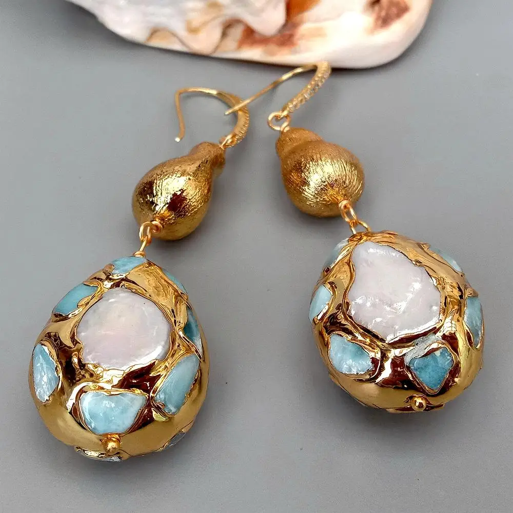 Natural Cultured White Pearl Teardrop Shape Blue larimar Pave Brushed Bead Dangle Hook Earrings 3 Mallzona H9c7a9f3fdba24e1ca5836a5029992a699 Natural Cultured White Pearl Teardrop Shape Blue larimar Pave Brushed Bead Dangle Hook Earrings Mallzona