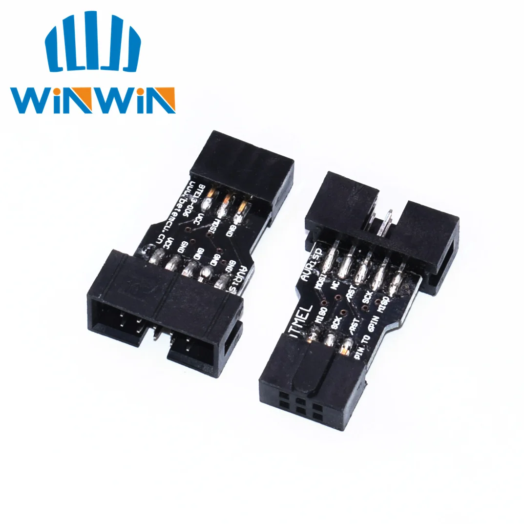 H73 1pcs 10 Pin to 6 Pin Adapter Board for AVRISP MKII USBASP STK500 High Quality
H73 1pcs 10 Pin to 6 Pin Adapter Board for AVRISP MKII USBASP STK500 High Quality