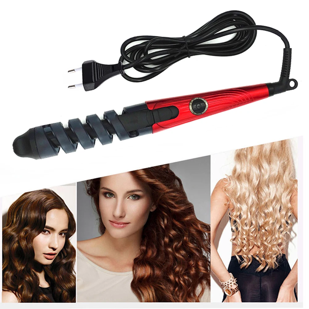 Description Picture 2 of itemProfessional Hair Curler Roller Magic Spiral Curling Iron Fast Heating Curling Wand Electric Hair Styler Pro Styling Tool