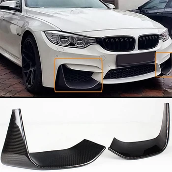 

NEW-Front Bumper Diffuser Lip Splitters Lower Corner Spoiler Covers for-BMW F80 M3 Sedan 4D F82 F83 M4 Coupe 2D 2014-2019