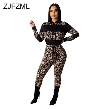 Fall Winter Leopard Causal Two Piece Set Sweatsuit Womens Clothing Hooded Full Sleeve Crop Sweatshirt + Long Pants Plus Size Set
Fall Winter Leopard Causal Two Piece Set Sweatsuit Womens Clothing Hooded Full Sleeve Crop Sweatshirt + Long Pants Plus Size Set