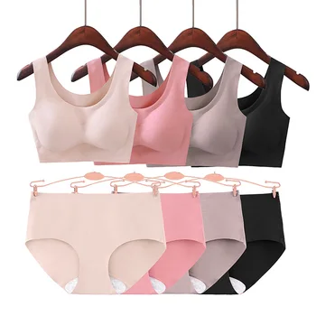 Linbaiway Women Push up Bra Set Seamless Sports Bra Sleep Fitness Plus Size Intimates Lingerie Female Underwear Bra and Panty
Linbaiway Women Push up Bra Set Seamless Sports Bra Sleep Fitness Plus Size Intimates Lingerie Female Underwear Bra and Panty