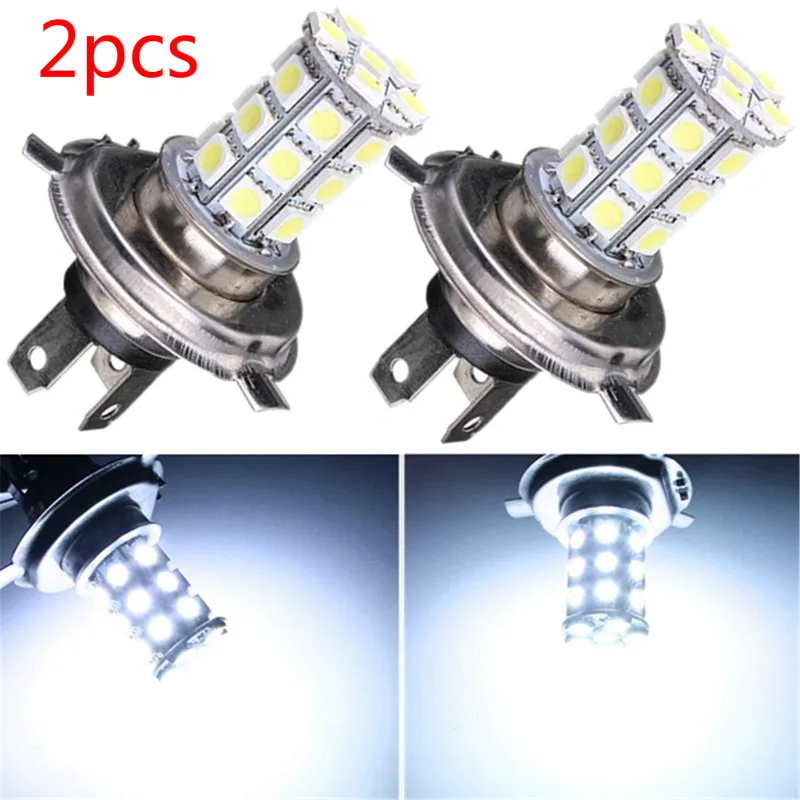 

2pcs DC12V Headlight Xenon White 9003 5050 27-SMD LED Bulbs Fog Daytime Running Light High/Low Head Headlight Dropship