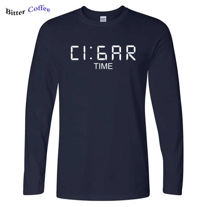 Autumn Cigar Time Print T shirt Man Originality Letter Clock Design New Fashion Long Sleeve 100% Cotton Round Neck T-Shirt
Autumn Cigar Time Print T shirt Man Originality Letter Clock Design New Fashion Long Sleeve 100% Cotton Round Neck T-Shirt