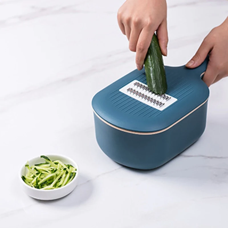 Multi-functional Vegetable Cutter Manual Slicer Potato Grater Carrots With Food Storage Box For Kitchen Accessories
Multi-functional Vegetable Cutter Manual Slicer Potato Grater Carrots With Food Storage Box For Kitchen Accessories