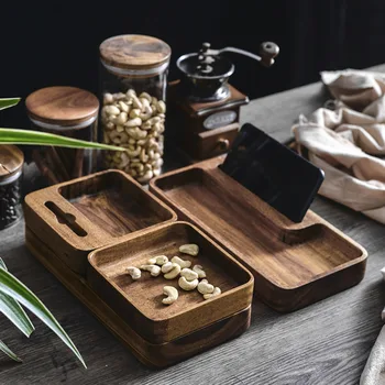 Creative Multi-functional Wood Plates Square Shape Retro Plate Fruit Dishes Saucer Tea Tray Dessert Dinner Desktop Storage Box
Creative Multi-functional Wood Plates Square Shape Retro Plate Fruit Dishes Saucer Tea Tray Dessert Dinner Desktop Storage Box