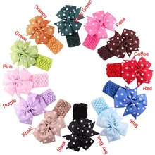 2019 bébé filles Dot noeud bandeau nouveau-né infantile enfants oreilles de lapin élastiques bandes de cheveux accessoires de cheveux pour fille mignon bandeau(China)