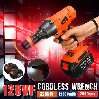 Cordless Electric Wrench Impact Socket Wrench 128V 320Nm Li Battery Hand Drill Installation Power Tools
Cordless Electric Wrench Impact Socket Wrench 128V 320Nm Li Battery Hand Drill Installation Power Tools
