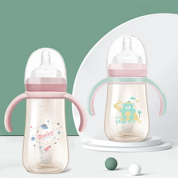 240ml Curved Cute Wide Caliber Glass Baby Bottle Baby Environmental Protection PP Material Feeding Anti-fall Breast Milk Feeder
240ml Curved Cute Wide Caliber Glass Baby Bottle Baby Environmental Protection PP Material Feeding Anti-fall Breast Milk Feeder