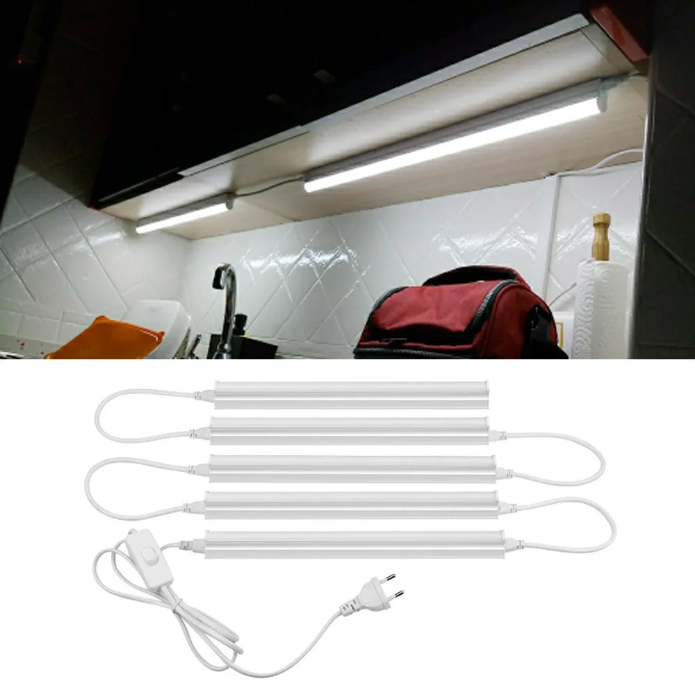 Светодиодный светильник 10 Вт 6 T5 светодиодный для кухни под шкафом дома лампы 29 57