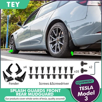 TEY Tesla Model 3 Mud Flaps Splash Guards(Set of Four) No Need to Drill Holes Gen 2 Upgraded
TEY Tesla Model 3 Mud Flaps Splash Guards(Set of Four) No Need to Drill Holes Gen 2 Upgraded