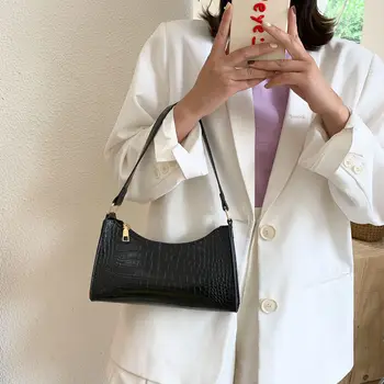 New Design Crocodile Pattern Women Baguette Handbags Vintage Ladies Armpit Bag Girls Leather Shoulder Bag Evening Clutch Purse
New Design Crocodile Pattern Women Baguette Handbags Vintage Ladies Armpit Bag Girls Leather Shoulder Bag Evening Clutch Purse