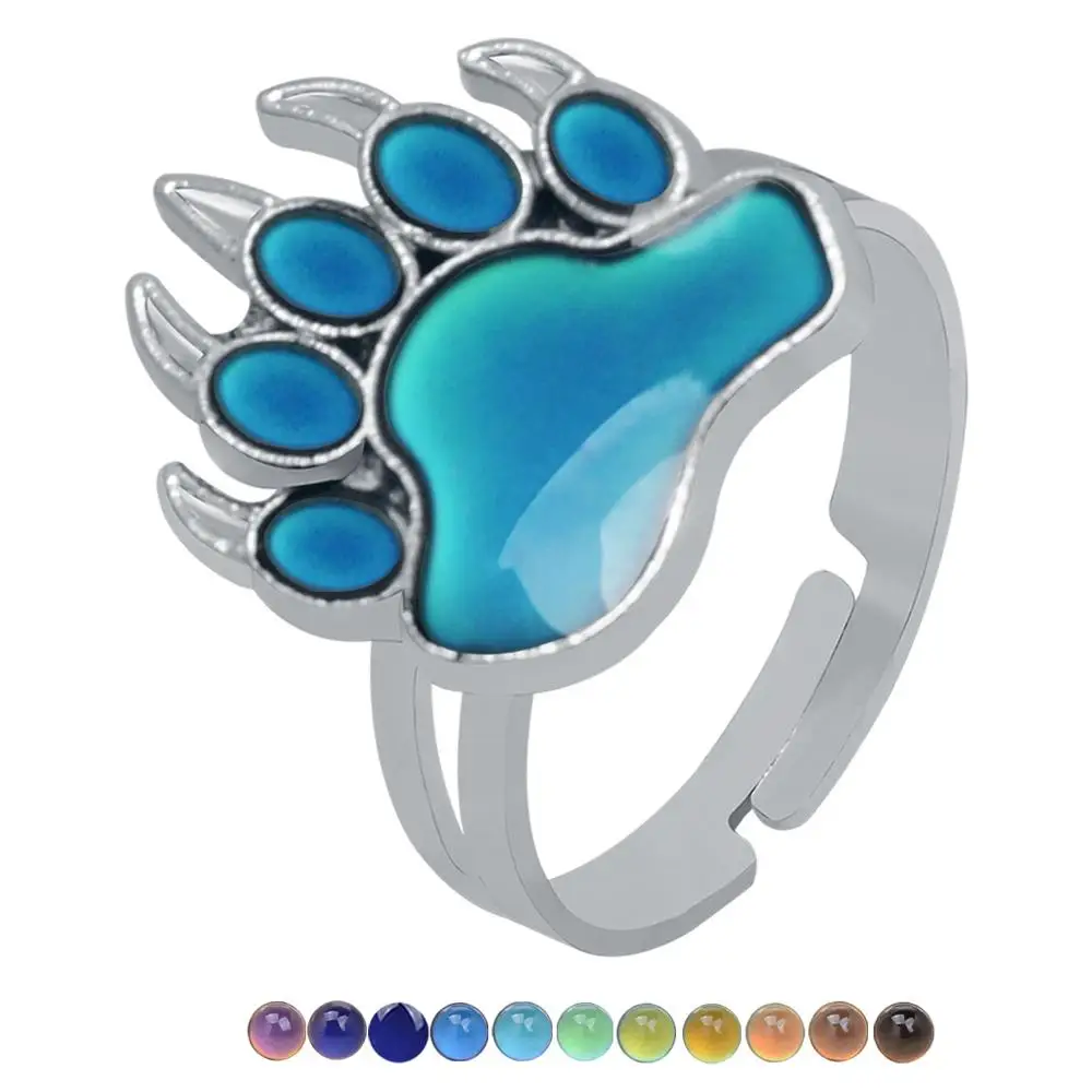 JUCHAO Mood Rings Popular Fashion Creative Feeling Warm Color Changing Bear Palm Ring Opening Adjustment Women Jewelry Wholesale
JUCHAO Mood Rings Popular Fashion Creative Feeling Warm Color Changing Bear Palm Ring Opening Adjustment Women Jewelry Wholesale