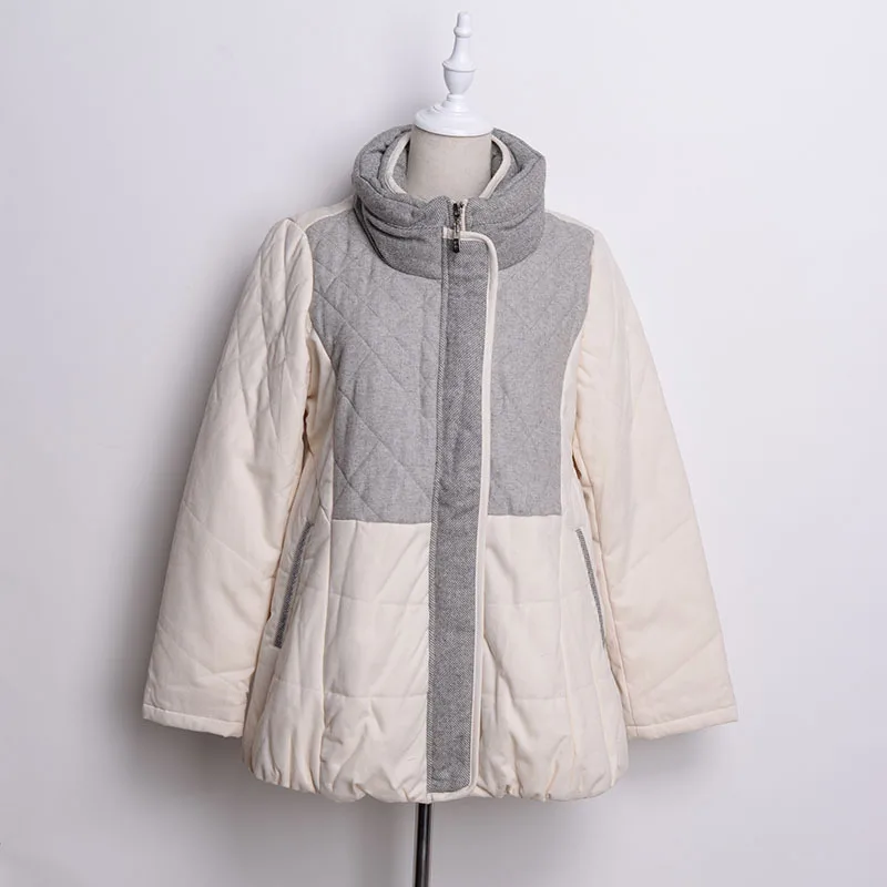 New Style Winter 2017 Korean-style Winter Coat Women's Thick Contrast Color Stand Collar xie cha dai Elastic Hem Cotton-padded C
New Style Winter 2017 Korean-style Winter Coat Women's Thick Contrast Color Stand Collar xie cha dai Elastic Hem Cotton-padded C