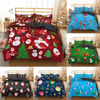 Homesky Christmas Style Bedding Set New Year Santa Claus Duvet Cover Adult Child Comforter Cover Single Double King Queen Size 
Homesky Christmas Style Bedding Set New Year Santa Claus Duvet Cover Adult Child Comforter Cover Single Double King Queen Size