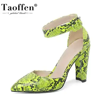 Taoffen High Heels Sandals Women Fashion Snakeskin Pu Leather Summer Shoes Women Pointed Toe Sexy Party Footwear Size 34-43 
Taoffen High Heels Sandals Women Fashion Snakeskin Pu Leather Summer Shoes Women Pointed Toe Sexy Party Footwear Size 34-43