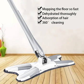 X-Type Floor Mop With Cleaning Cloth Head Combination For Wooden Floor Ceramic Tile Automatic Mop Wet Or Dry Home Cleaning Tools
X-Type Floor Mop With Cleaning Cloth Head Combination For Wooden Floor Ceramic Tile Automatic Mop Wet Or Dry Home Cleaning Tools
