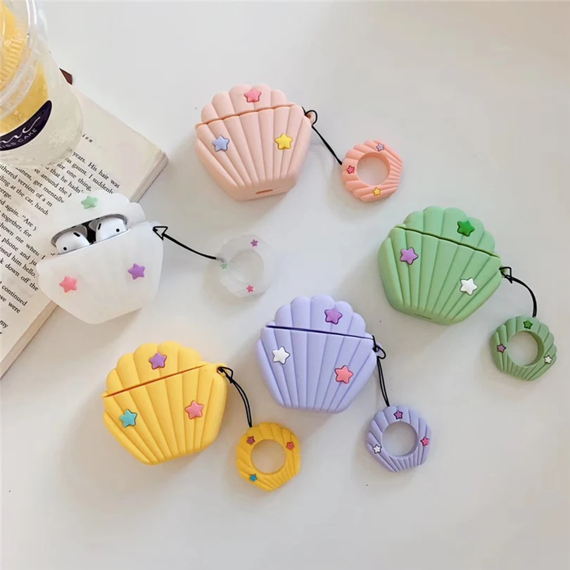 Silicone Cases for Apple Airpods Cute Case Protective Cover Bluetooth Earphone Charging Box Case Anti-lost Star Shell 3D Design
Silicone Cases for Apple Airpods Cute Case Protective Cover Bluetooth Earphone Charging Box Case Anti-lost Star Shell 3D Design