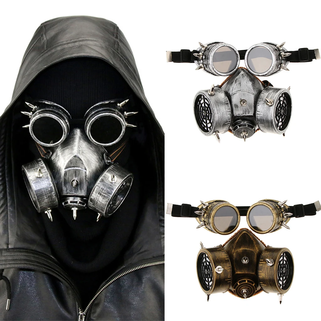 Antique Goth Steampunk Goggles Glasses Set Retro Adults Teens Plaque Doctors Warriors Antique Goth Steampunk Goggles Glasses Set Retro Adults Teens Plaque Doctors Warriors
