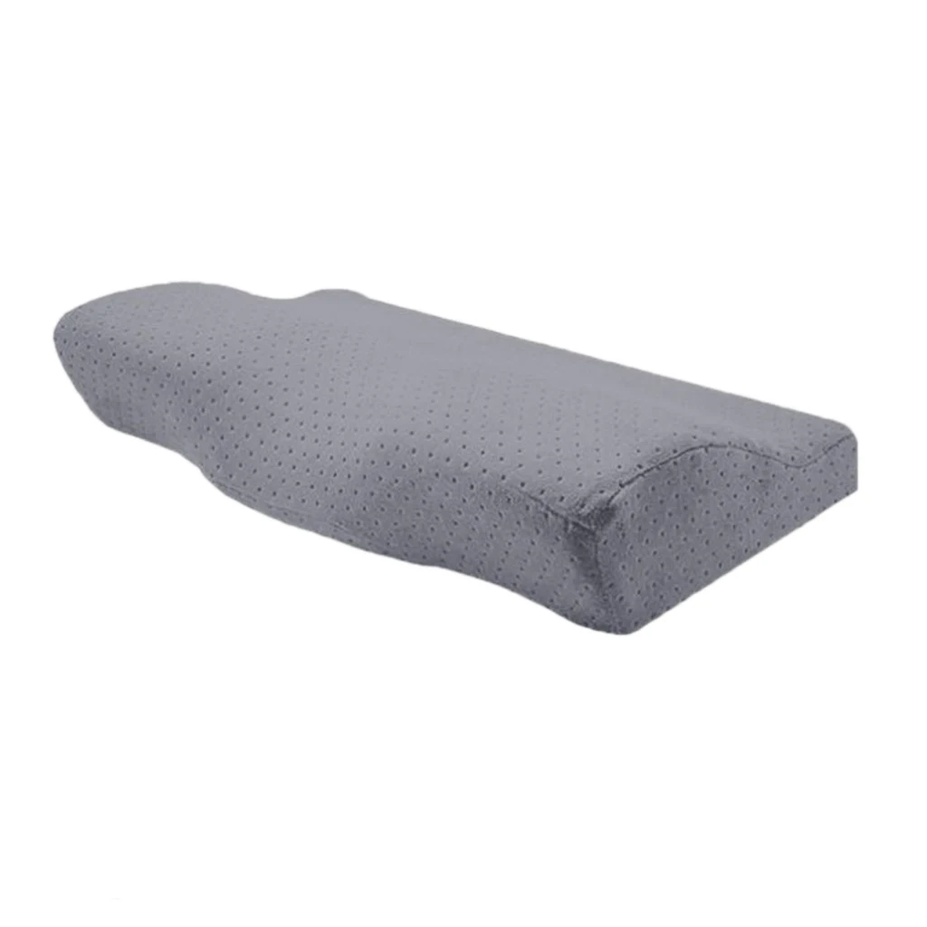 2Pcs Velvet Cover Memory Foam Neck Pillow Sleep Rest Relief Bed Pillow for Home Office Travel 2Pcs Velvet Cover Memory Foam Neck Pillow Sleep Rest Relief Bed Pillow for Home Office Travel