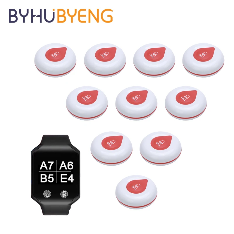 BYHUBYENG Calling System Call Button Cheap Easy Operate Receiver Wrist Restaurant Waiter Vibrating Sound Remote Watch Pager
BYHUBYENG Calling System Call Button Cheap Easy Operate Receiver Wrist Restaurant Waiter Vibrating Sound Remote Watch Pager