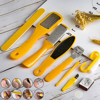 10 in 1 Foot Scrubber Professional Pedicure Tools Kit Rasp Foot File Callu Remover Set Feet Exfoliating Scrubber Cleaner
10 in 1 Foot Scrubber Professional Pedicure Tools Kit Rasp Foot File Callu Remover Set Feet Exfoliating Scrubber Cleaner