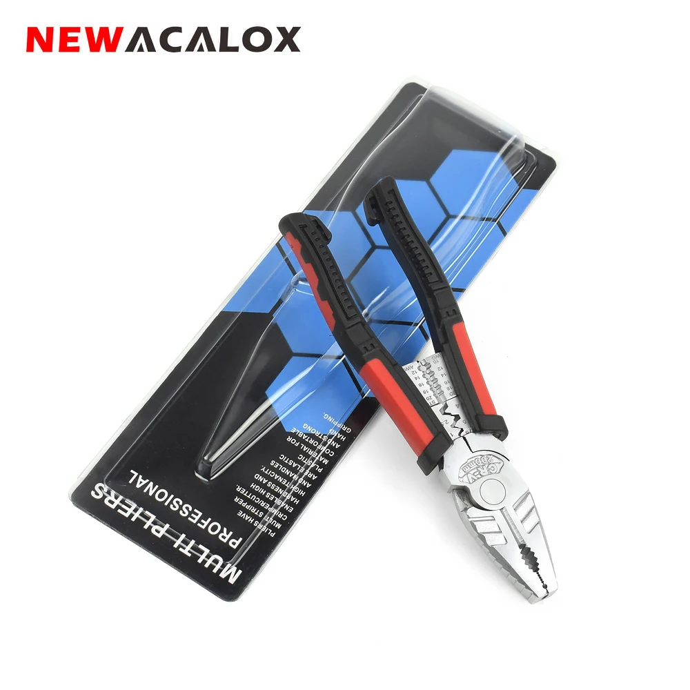 NEWACALOX 8'' Multitool Wire Pliers Long Nose Pliers Jewelry Making Hand Tools Wire Cutter Wire Stripper Crimping Tool for Home
NEWACALOX 8'' Multitool Wire Pliers Long Nose Pliers Jewelry Making Hand Tools Wire Cutter Wire Stripper Crimping Tool for Home