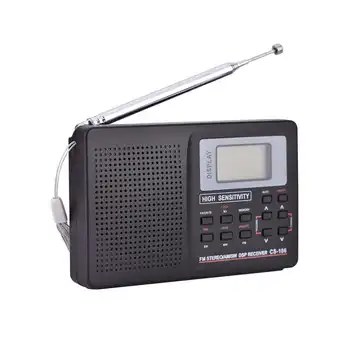 Mini Portable Radio Handheld Digital FM/AM/SW/LW/TV Full Frequency Receiver Radio Support Alarm Clock with Earphone Rechargeable 
Mini Portable Radio Handheld Digital FM/AM/SW/LW/TV Full Frequency Receiver Radio Support Alarm Clock with Earphone Rechargeable