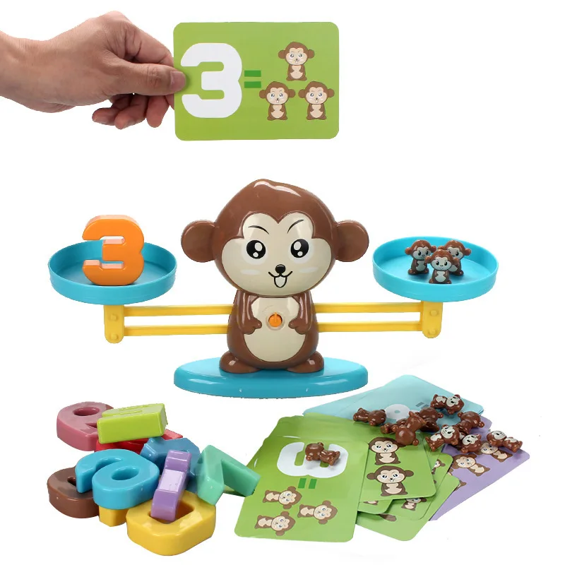 Douyin Celebrity Style Monkey Early Education Balance Scale Small Monkey ENLIGHTEN with Numbers Addition And Subtraction Mathema
Douyin Celebrity Style Monkey Early Education Balance Scale Small Monkey ENLIGHTEN with Numbers Addition And Subtraction Mathema