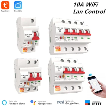 Alexa Support Tuya Smart 10A Smart WiFi Circuit Breaker Short Circuit Protection Google Compatible WiFi Control WiFi Breaker
Alexa Support Tuya Smart 10A Smart WiFi Circuit Breaker Short Circuit Protection Google Compatible WiFi Control WiFi Breaker