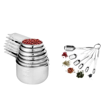 Measuring Cups Measuring Spoons Set Includes 13 Stainless Steel Liquid Measuring Cup Dry Measuring Cup Nesting Cups
Measuring Cups Measuring Spoons Set Includes 13 Stainless Steel Liquid Measuring Cup Dry Measuring Cup Nesting Cups