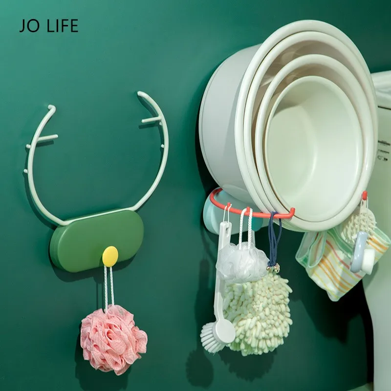 JO LIFE Multifunctional Bathroom Storage Rack Deer Antler Basin Shelf Wall Mounted Self-Adhersive Cleaning Brush Holder
JO LIFE Multifunctional Bathroom Storage Rack Deer Antler Basin Shelf Wall Mounted Self-Adhersive Cleaning Brush Holder
