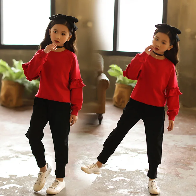 Girls Western Style Set Spring Clothing 2018 New Style Big Boy Children Spring And Autumn Korean-style Fashion Clothing Hoodie T
Girls Western Style Set Spring Clothing 2018 New Style Big Boy Children Spring And Autumn Korean-style Fashion Clothing Hoodie T