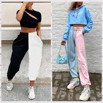 Fashion 2020 spring street women's ins wind black and white contrast color trendy casual trousers
Fashion 2020 spring street women's ins wind black and white contrast color trendy casual trousers