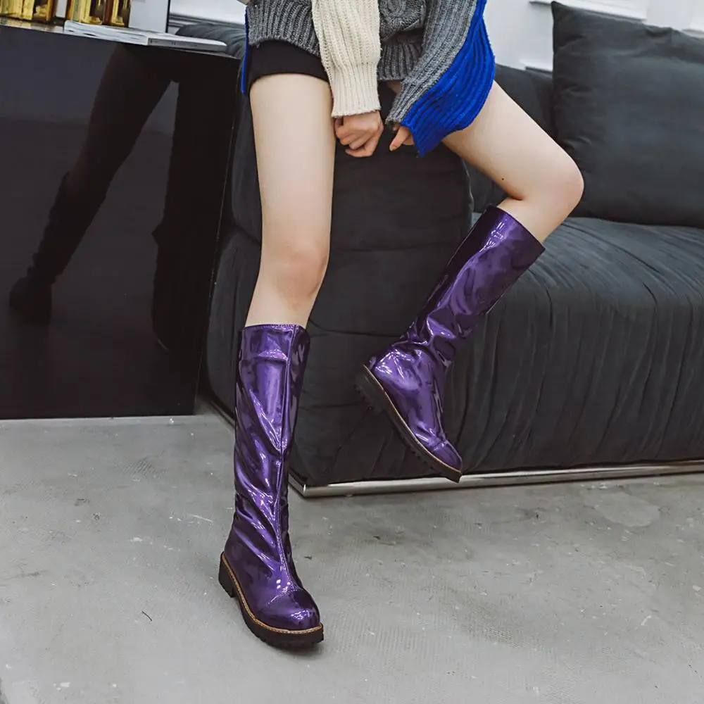 Large size 34-43 women knee high boots buckle with zip Retro women's motorcycle boots thick fur warm winter snow boots 34 38 39
Large size 34-43 women knee high boots buckle with zip Retro women's motorcycle boots thick fur warm winter snow boots 34 38 39
