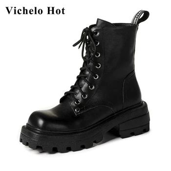 Vichelo Hot 2021 cow leather round toe thick bottom platform riding boots limited customization high quality mid-calf boots L1f2
Vichelo Hot 2021 cow leather round toe thick bottom platform riding boots limited customization high quality mid-calf boots L1f2