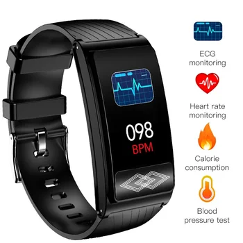P10 ECG Monitor Smart Bracelet Heart Rate Blood Pressure Oxygen Monitoring 1.14" Wristband SPO2 HRV IP67 Waterproof
P10 ECG Monitor Smart Bracelet Heart Rate Blood Pressure Oxygen Monitoring 1.14" Wristband SPO2 HRV IP67 Waterproof