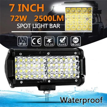 72W Light Bar/Work Light Spotlight LED Light Bar for Truck Driving Offroad Boat Car Tractor 4x4 for SUV ATV 12V 24V
72W Light Bar/Work Light Spotlight LED Light Bar for Truck Driving Offroad Boat Car Tractor 4x4 for SUV ATV 12V 24V